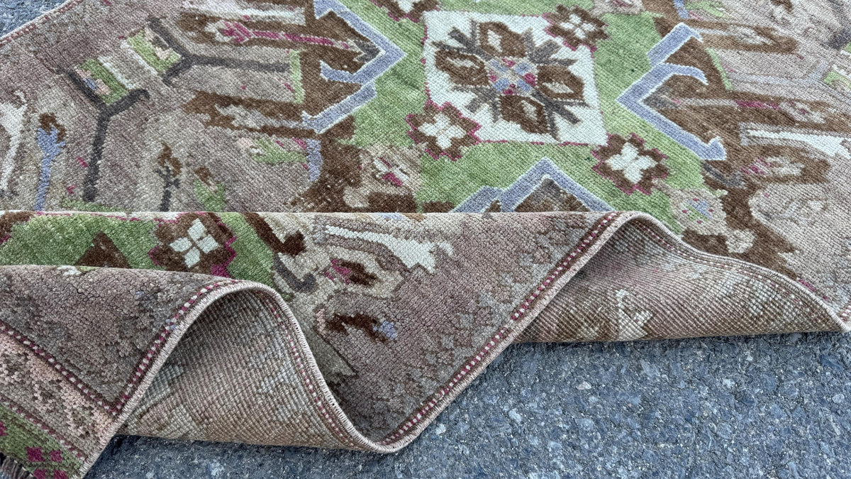 3x7 Small Kars Decor Rug, Turkish Hand Woven, Home Rustic Mini Decor