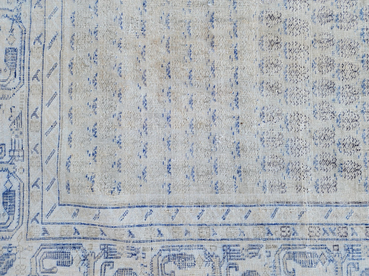 6x9 Antique Muted Rug: Turkish Hand Knotted, Farmhouse Soft Rug