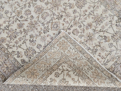 4x6 Oushak Rug: Hand Knotted Turkish Wool Area Rug