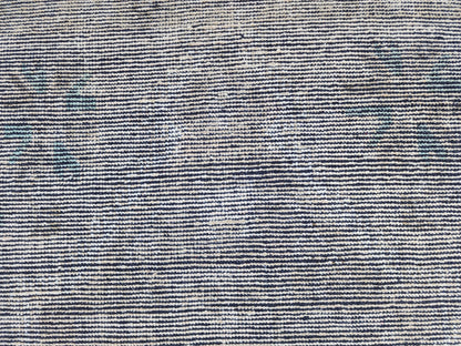 4x10 Gray Turkish Runner Rug: Handcrafted Oriental Boho Hallway Decor