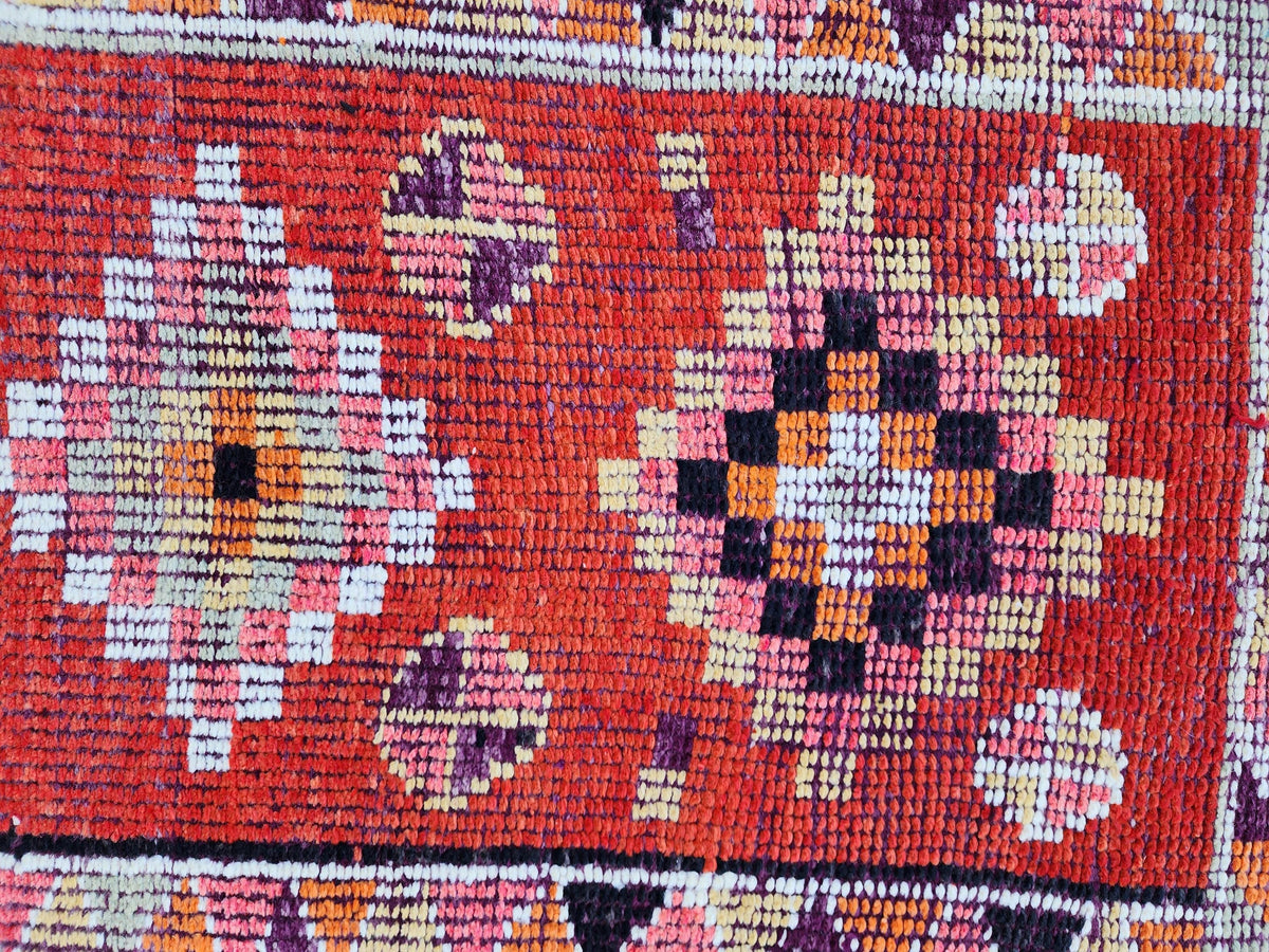 2x10 Herki Runner Rug, Hand Knoted Wool Decor, Hallway Decor, Eco Friendly