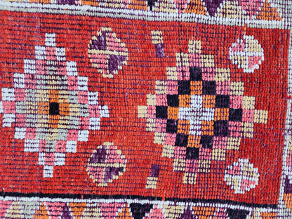 2x10 Herki Runner Rug, Hand Knoted Wool Decor, Hallway Decor, Eco Friendly