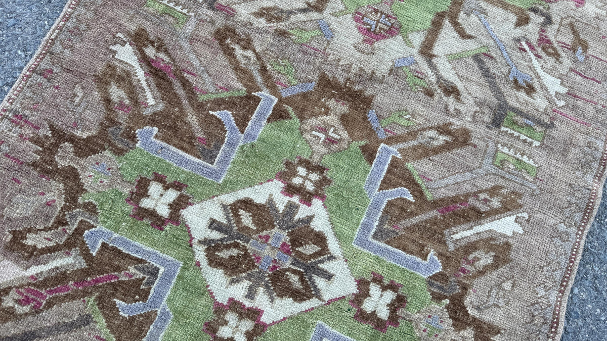 3x7 Small Kars Decor Rug, Turkish Hand Woven, Home Rustic Mini Decor