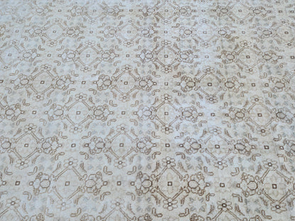 6x8 Neutral Rug, Hand Knotted Rustic Home Decor, Eco Friendly