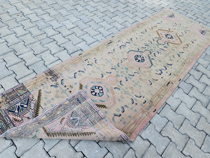 3x10 Wool Runner Rug, Hand Knotted, Hallway Home Decor