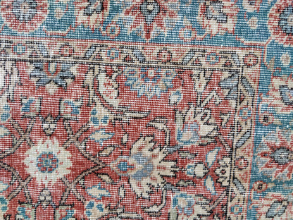 Handwoven Turkish Oushak Rug 5x8: Wool & Cotton Bohemian Decor