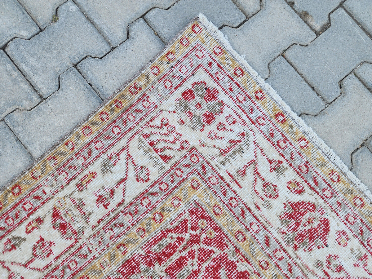 6x10 Turkish Rug, Oushak Design Hand Made, Boho Dining Room Decor