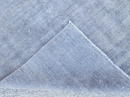 Gray Wool Turkish Rug 4x7: Handwoven Oriental Decor