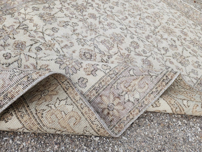 4x6 Oushak Rug: Hand Knotted Turkish Wool Area Rug