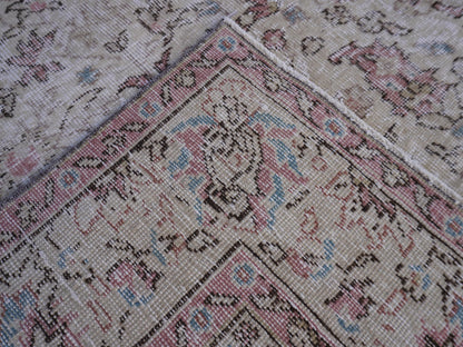 Handwoven Rug 6x9, Wool & Cotton Turkish Rug, Living Room Decor