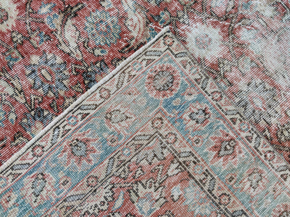 Handwoven Turkish Oushak Rug 5x8: Wool & Cotton Bohemian Decor