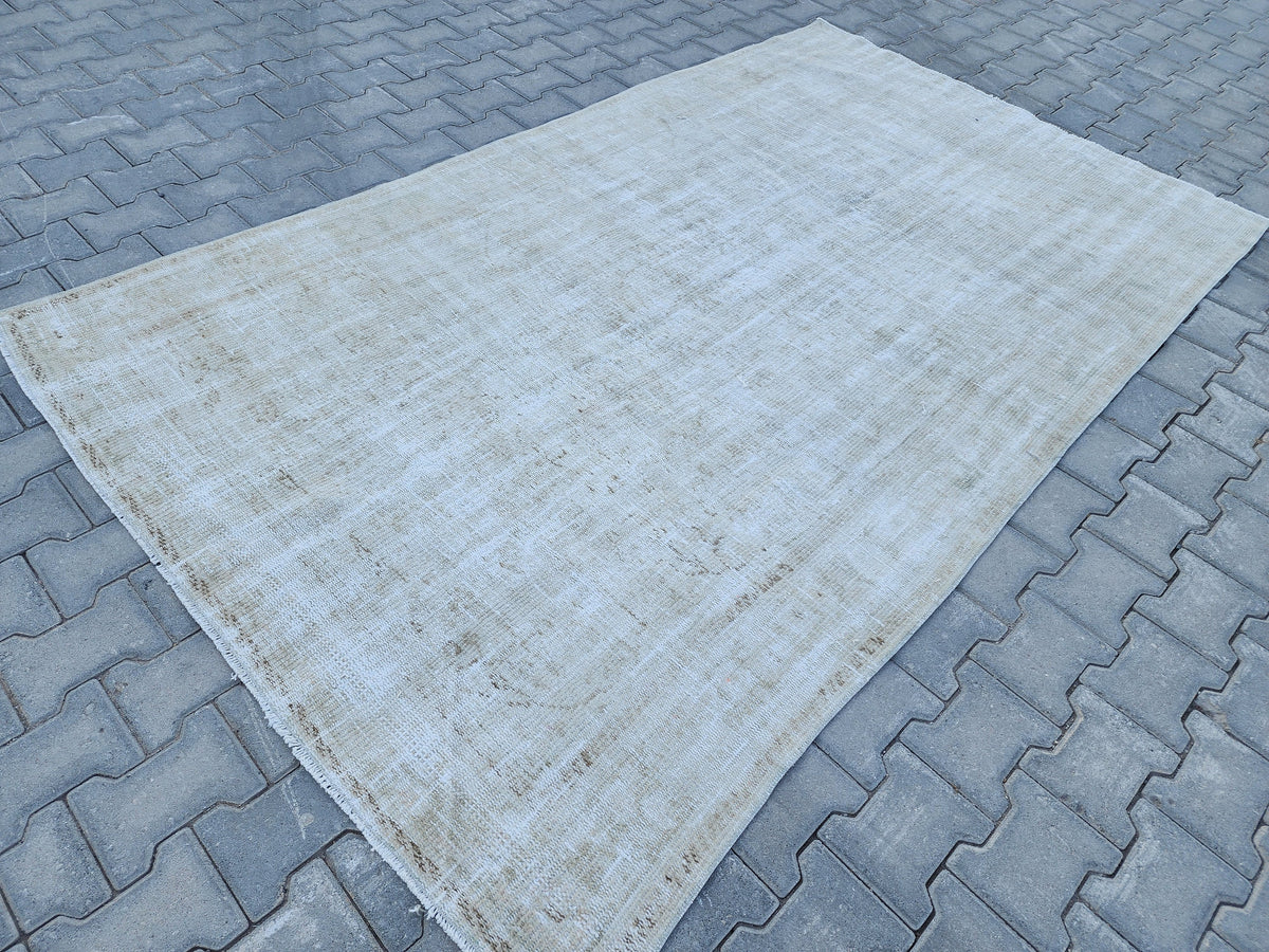 5x8 Beige Area Rug, Living Room Hand Made Carpet, Home Natural Decor