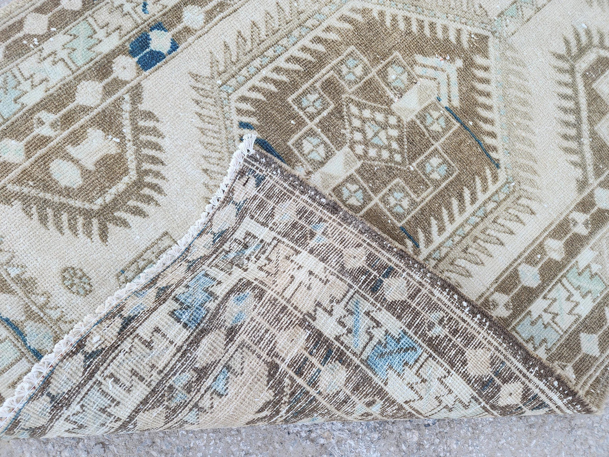 Long Wool Runner Rug 3x14: Handcrafted, Oriental Persian Design