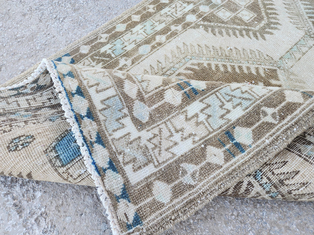 Long Wool Runner Rug 3x14: Handcrafted, Oriental Persian Design
