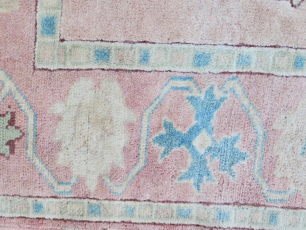 5x6 Anatolian Wool Rug, Turkish Neutral Hand Made Soft Carpet, Living Room Boho Decor