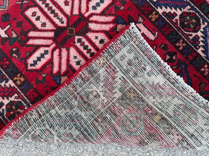 Handmade 3x12 Natural Runner Rug: Boho Hallway Decor, Persian Design