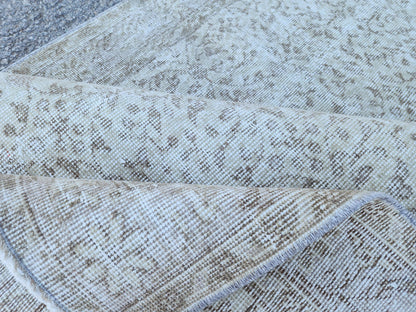 Neutral Wool Rug 3x6: Hand Made, Turkish Beige Decor, Kitchen Design