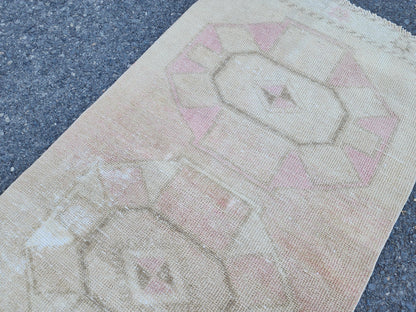 Hand Made Runner 2x13, Home Kitchen Decor, Oriental Boho Rug, Gift For Her, Farmhouse Decor