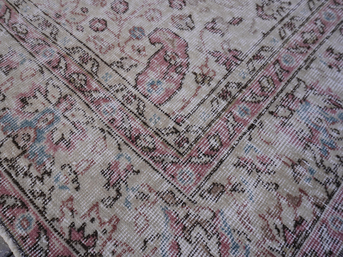 Handwoven Rug 6x9, Wool & Cotton Turkish Rug, Living Room Decor