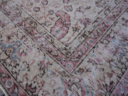 Handwoven Rug 6x9, Wool & Cotton Turkish Rug, Living Room Decor