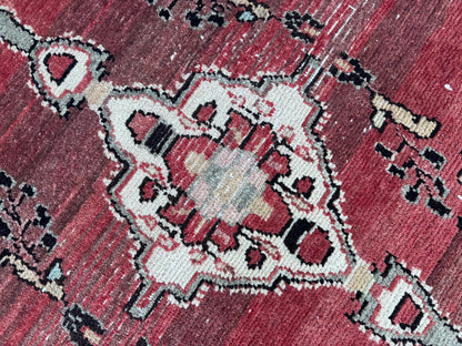 4x9 Vintage Home Rug: Hand Knotted, Persian Wool Runner Rug