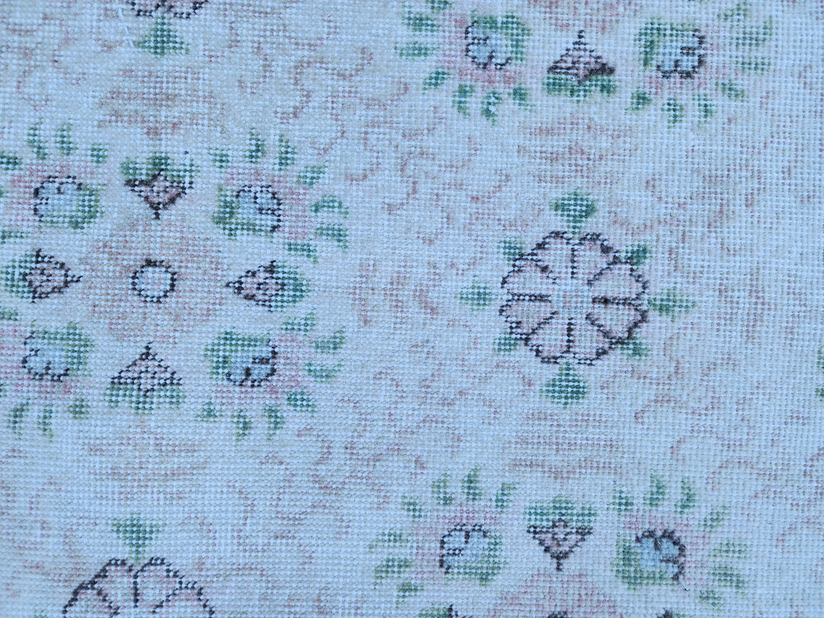 3x6 Neutral Small Runner Rug: Hand Knotted, Entry Decor