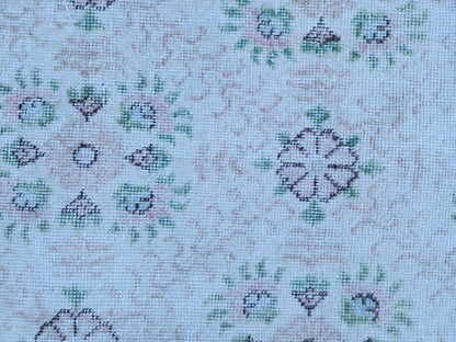 3x6 Neutral Small Runner Rug: Hand Knotted, Entry Decor