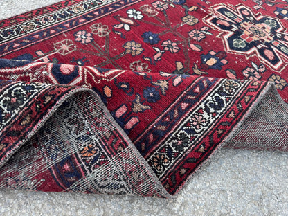 Hand Knotted Rustic 3x9: Persian Antique Red, Home Decor
