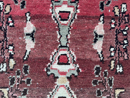 4x9 Vintage Home Rug: Hand Knotted, Persian Wool Runner Rug