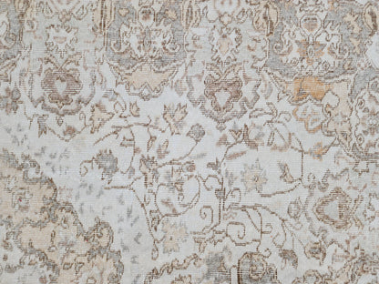 Neutral Rug 5x9, Isparta Wool HandCrafted, Dining Room Decor
