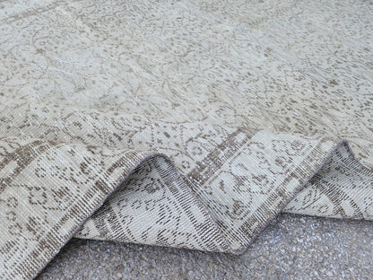 6x10 Turkish Rug: Living Room Decor, Beige and Brown