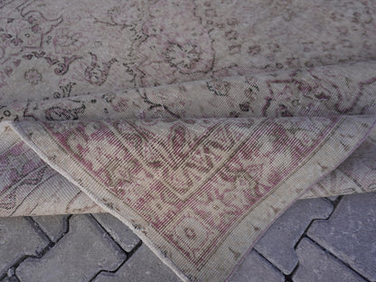 6x10 Neutral Area Rug, Bohemian Home Decor, Beige Hand Made
