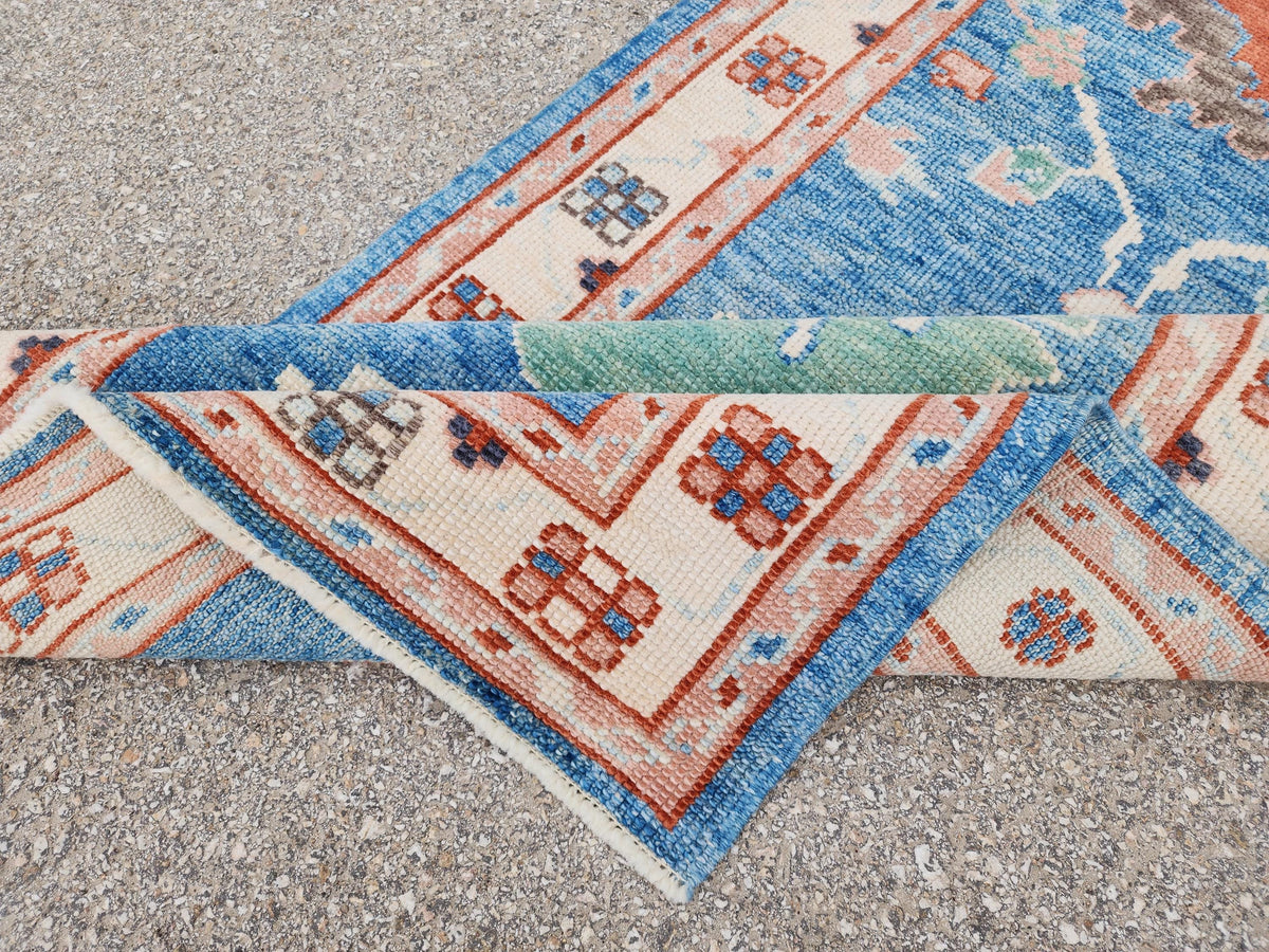 3x12 Oushak Runner Rug, Eco friendly Carpet, Home Hallway Decor, Up cycled Wool