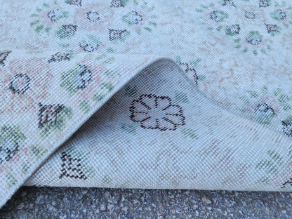 3x6 Neutral Small Runner Rug: Hand Knotted, Entry Decor