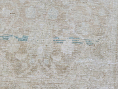 Neutral Muted Runner Rug 3x10, Bohemian Home Decor, Turkish Hand Made Carpet, Beige Color