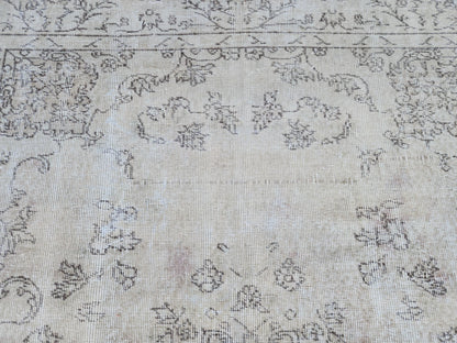 Oushak Rug 5x9: Turkish Wool Bohemian Design, Rustic Farmhouse Decor