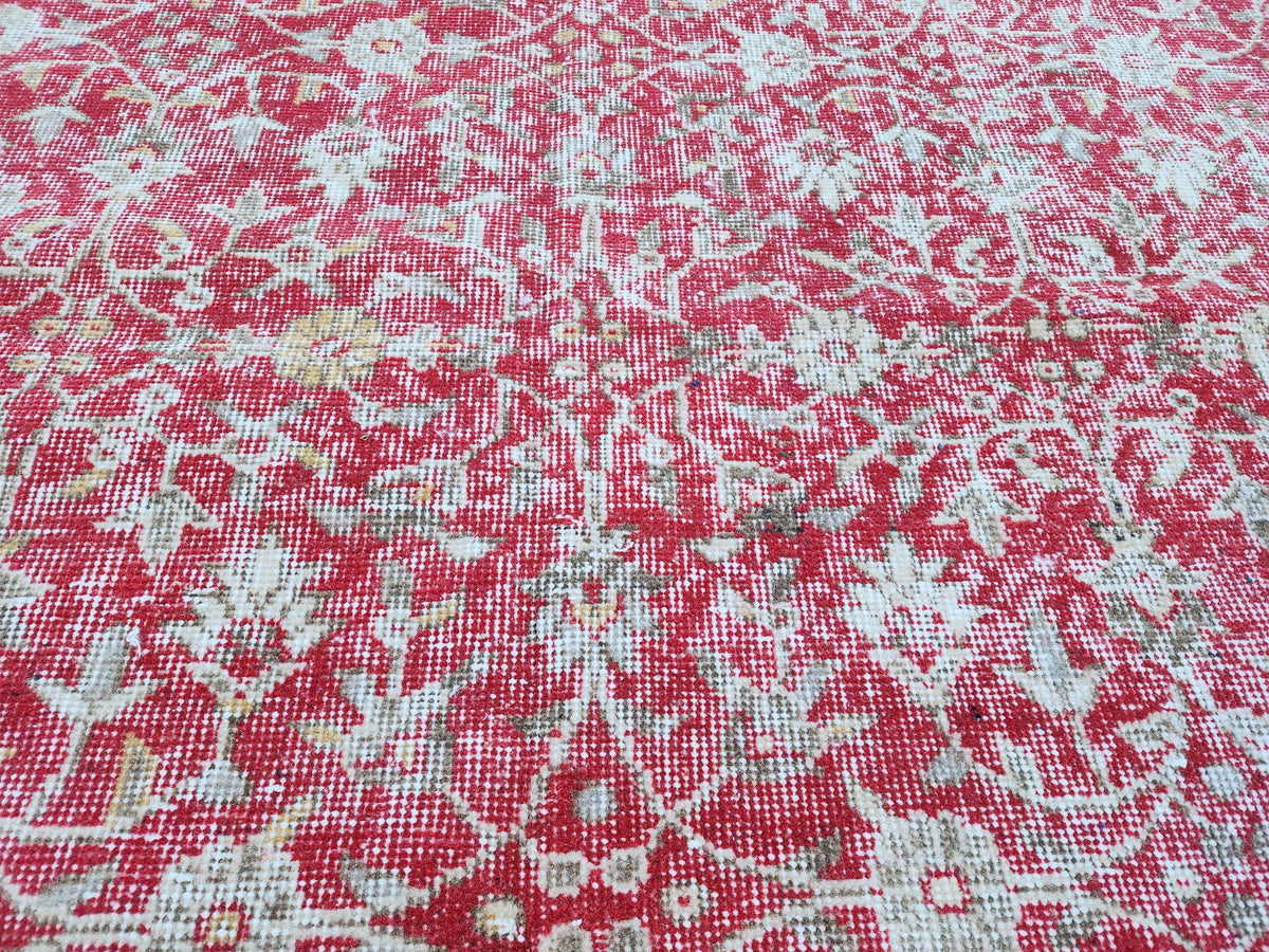 6x10 Turkish Rug, Oushak Design Hand Made, Boho Dining Room Decor