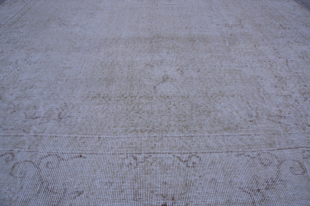 6x10 Turkish Neutral Rug: Beige Wool Oriental Rug, Living Room Hand Knotted Carpet