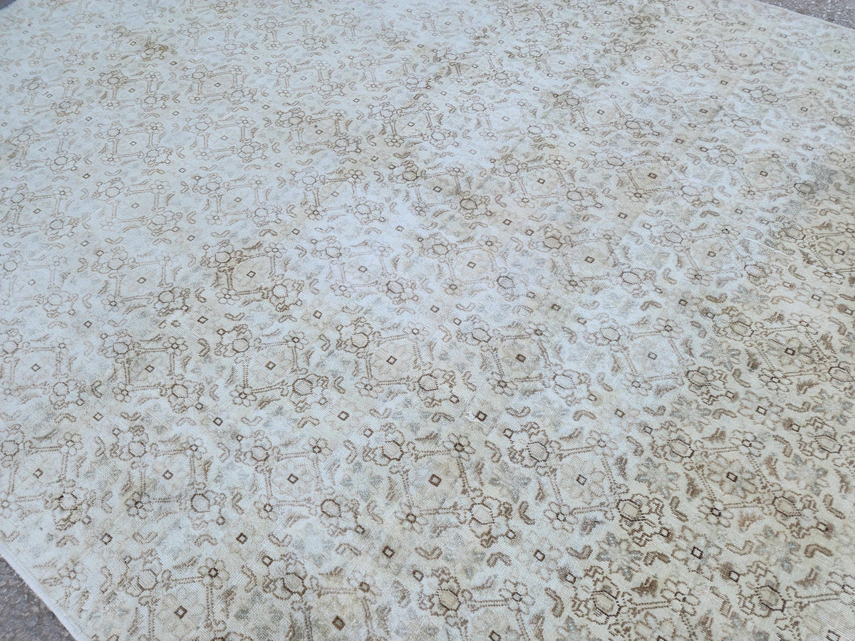 6x8 Neutral Rug, Hand Knotted Rustic Home Decor, Eco Friendly