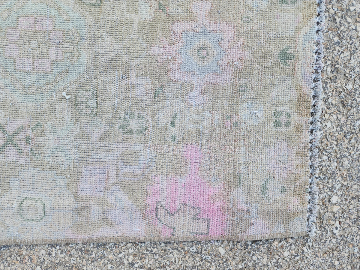 Handmade Wool Runner Rug 2x9: Neutral Farmhouse Boho Decor
