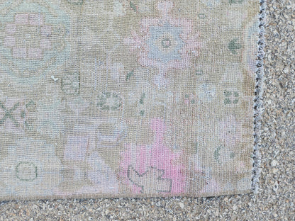 Handmade Wool Runner Rug 2x9: Neutral Farmhouse Boho Decor