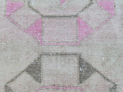 3x13 Neutral Turkish Rug,  Kitchen Decor, Home Hallway Decor, Beige Runner