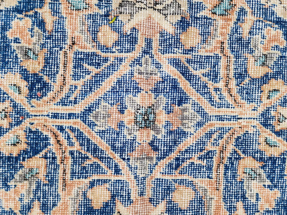 Oushak Area Rug 7x10, Hand Knotted Wool Turkish Carpet, Living Room Decor
