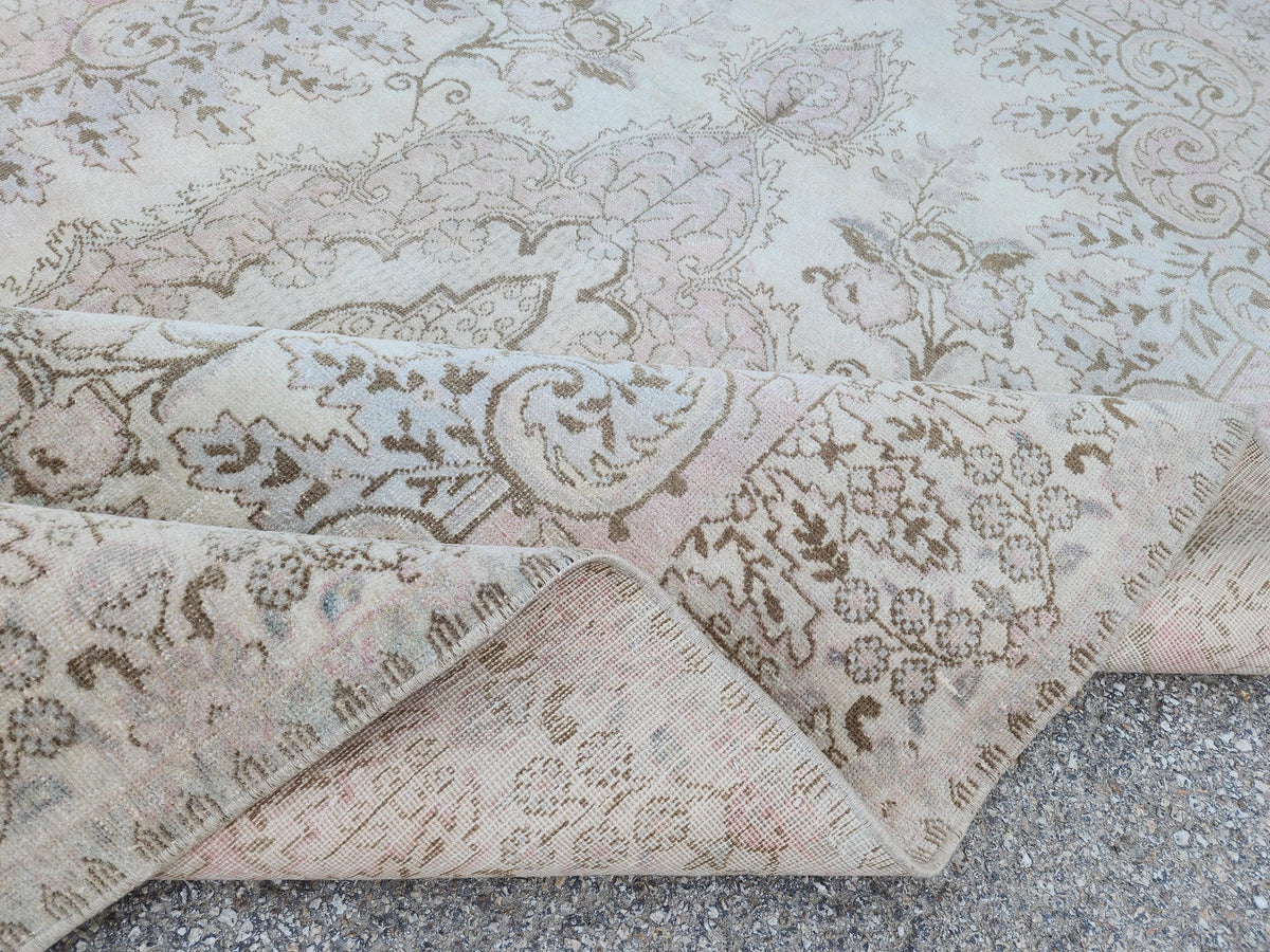 6x9 Persian Neutral Rug, Bohemian Home Decor, Eco Friendly