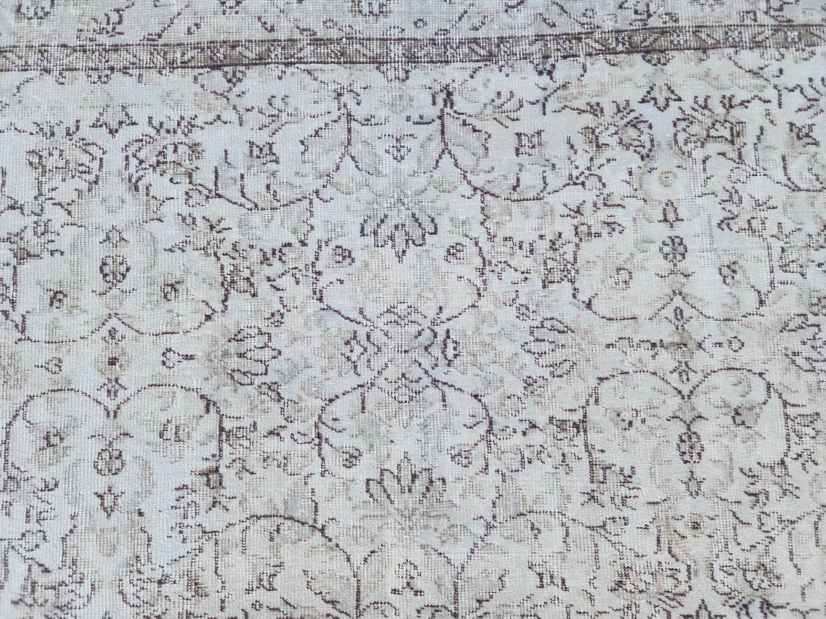 5x9 Neutral Wool Rug, Turkish Beige Hand Made, Dining Room Decor