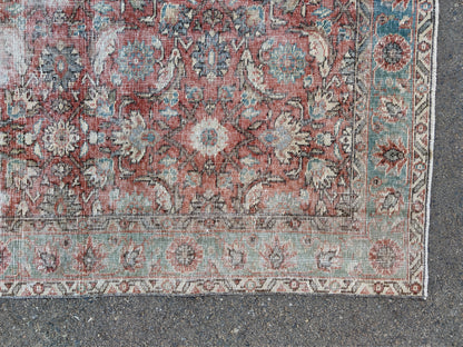 Handwoven Turkish Oushak Rug 5x8: Wool & Cotton Bohemian Decor