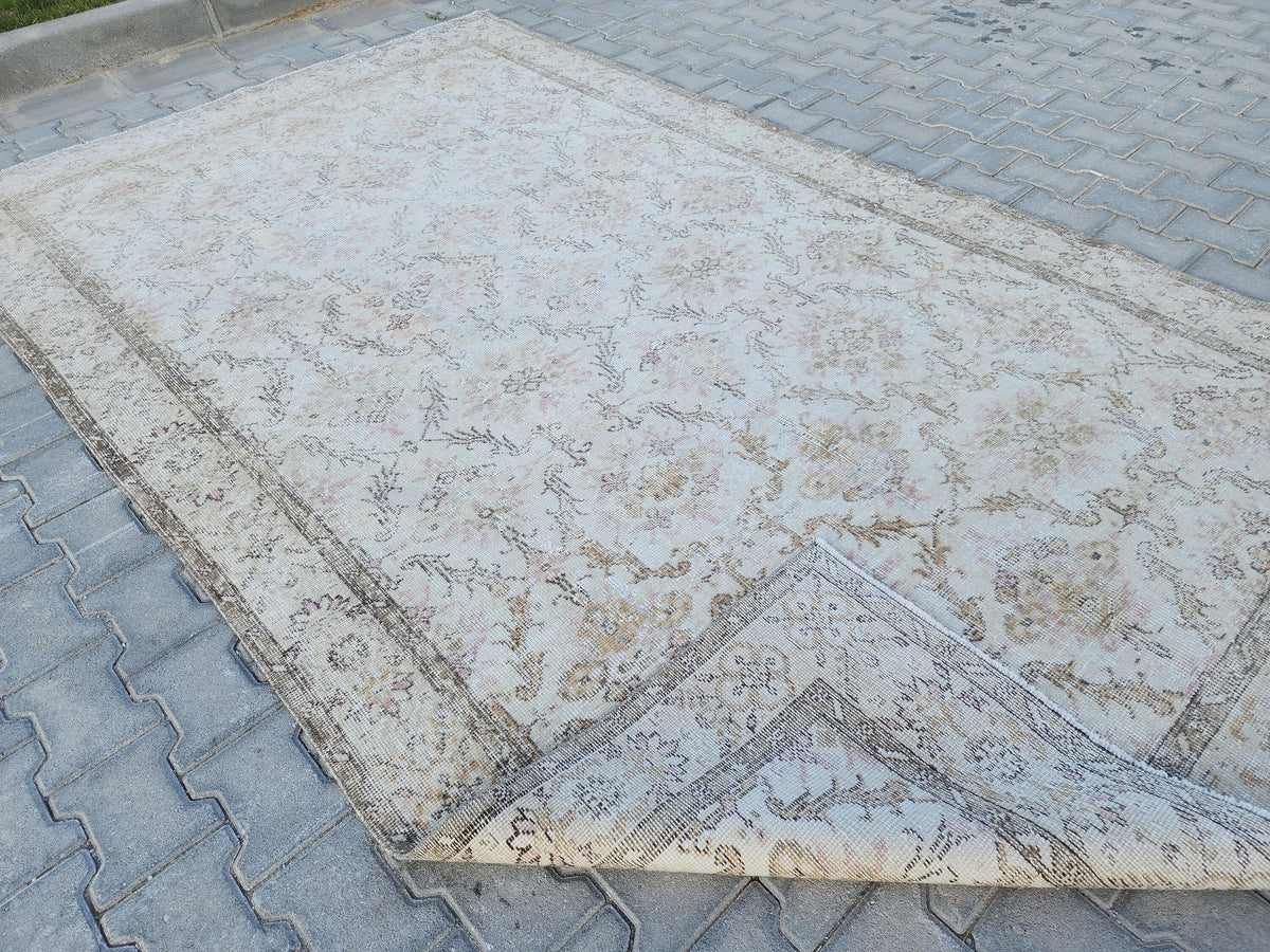 6x10 Dining Room Rug, Oriental Turkish Hand Made, Eco Friendly