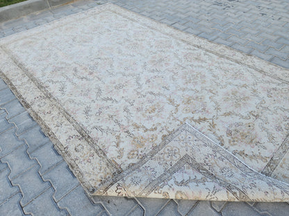 6x10 Dining Room Rug, Oriental Turkish Hand Made, Eco Friendly