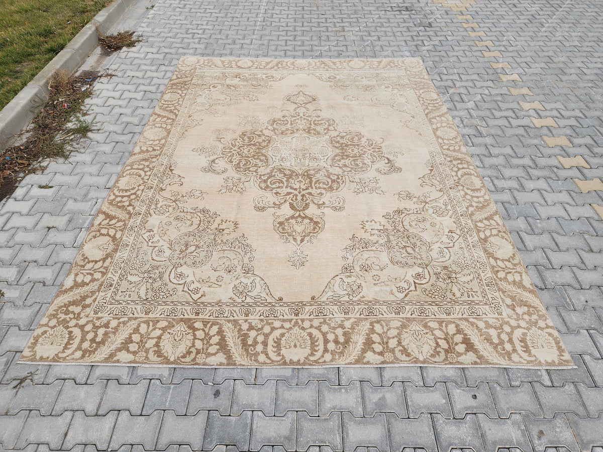9x12 Persian Wool Rug, Hand Knotted, Oriental Rug, Living Room Decor
