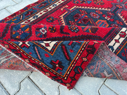 4x6 Vintage Oushak Rug: Turkish Wool Area Rug